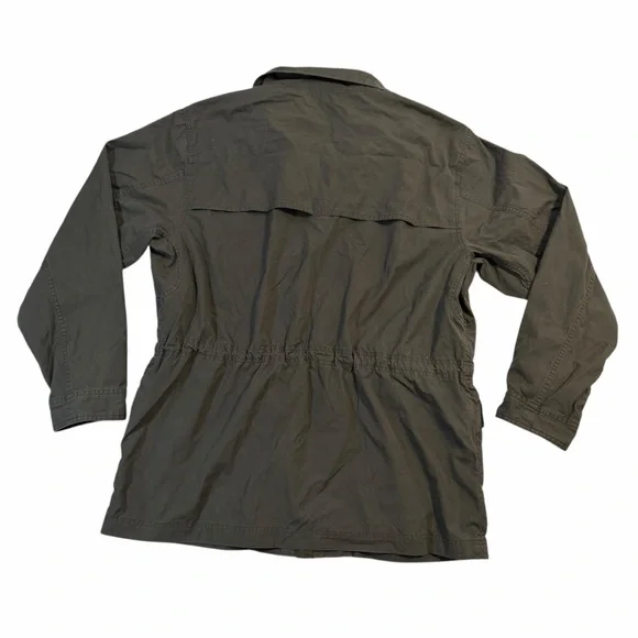 L.L. Bean Jacket Mens Green Field Coat Military Style Tactical Utility Medium - Picture 2 of 6